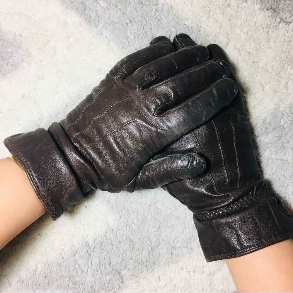 Dark Brown Driving Gloves